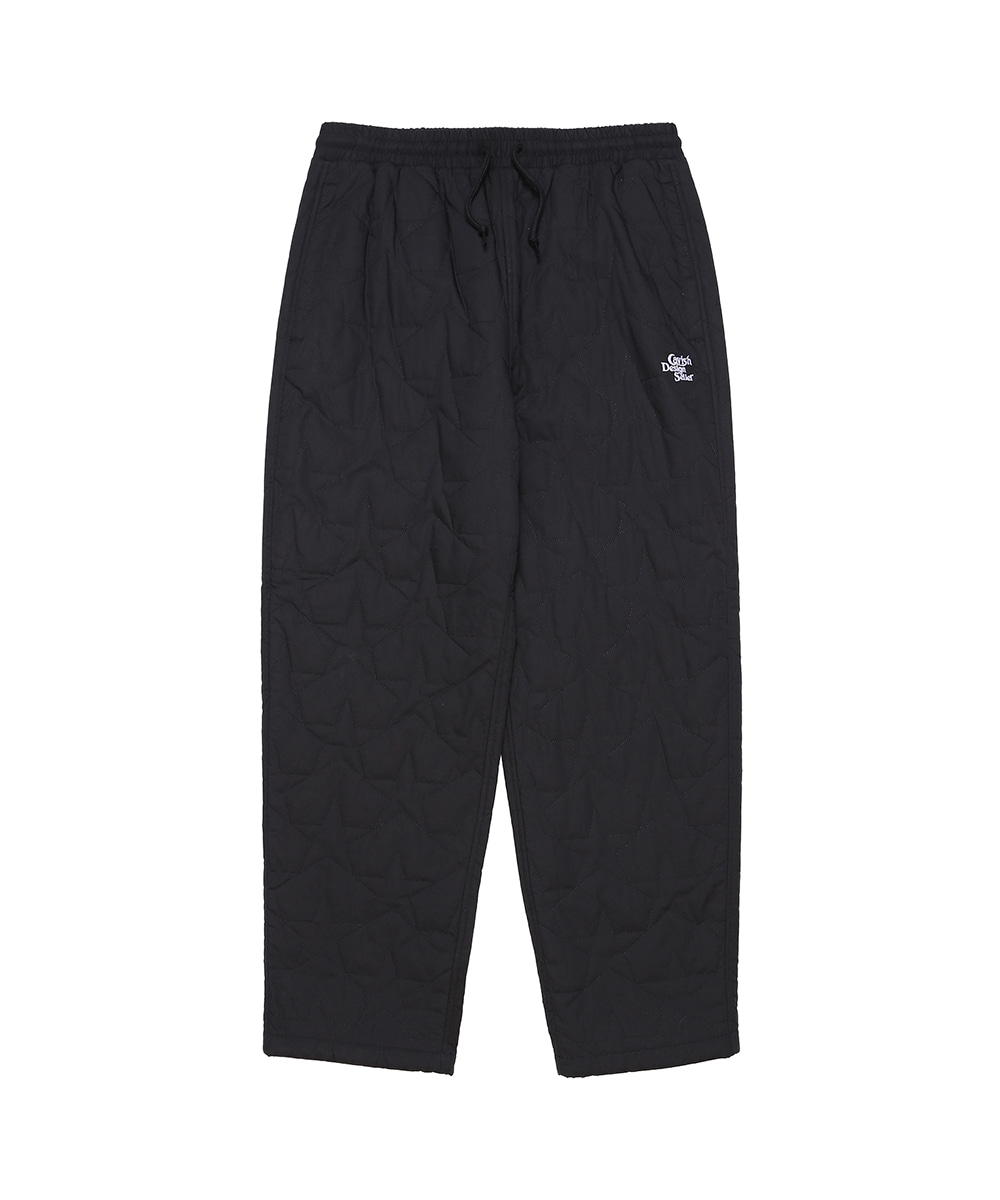 INSULATION STAR QUILTED PANTS [BLACK]